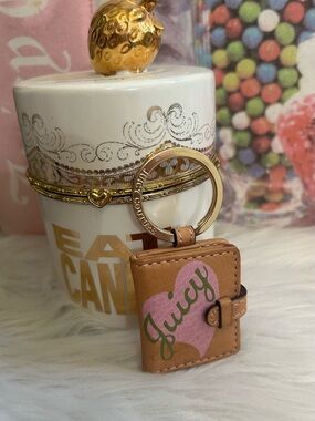 Rare Y2K Vintage Juicy Couture Heart Photo Frame Mini Keychain COUTURE KISSES!!